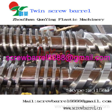 Bimetallic Conical Twin Screw For Extrusion Blow Machine 